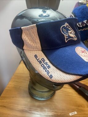 Duke Blue Devils Navy and White Visor - Game Day Sun 🛡️ Adjustable Size (OL2)
